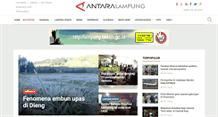 Desktop Screenshot of lampung.antaranews.com